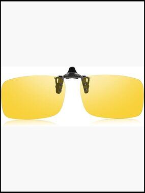 Clip-on Flip Up Night Driving Glasses, Polarized Anti Glare HD Lenses